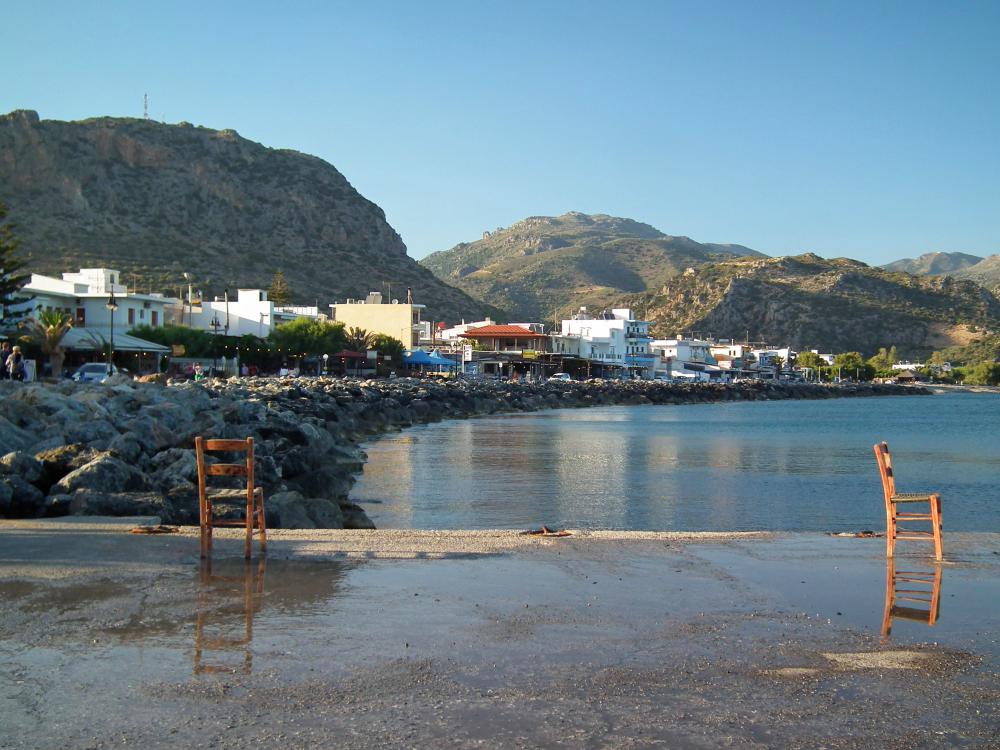 Abandoned chairs in Crete